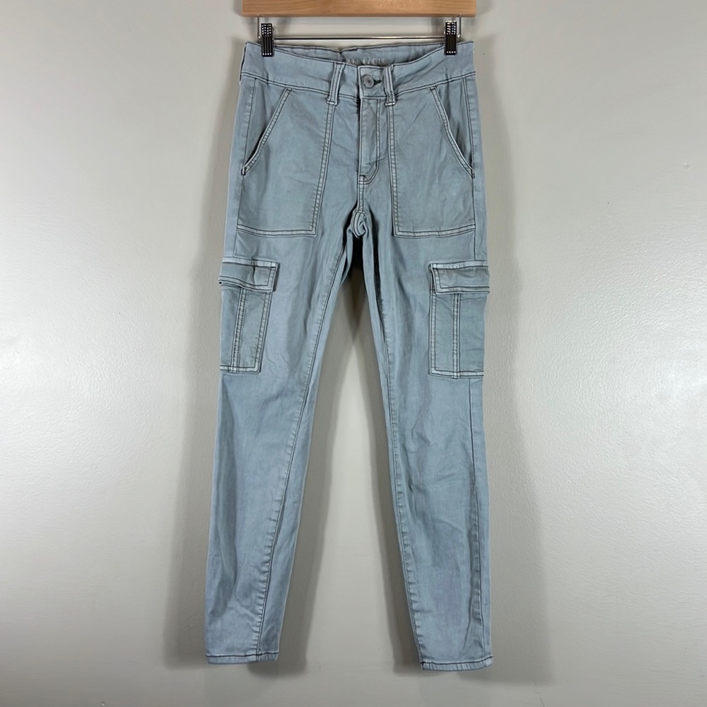 American Eagle Gray Cargo Jeggings